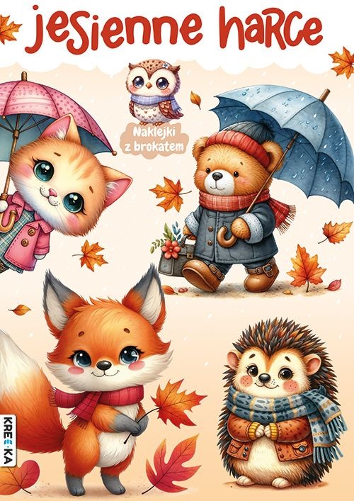 okładka Jesienne harce. Kolorowanka książka