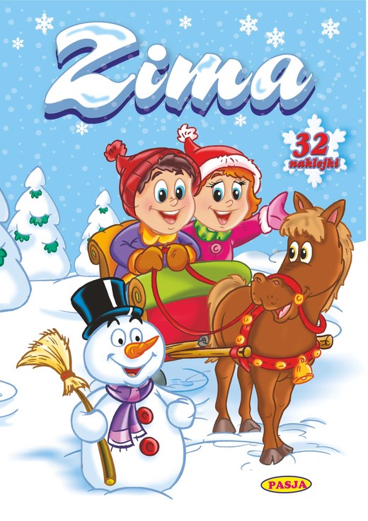 okładka Zima. Kolorowanka książka