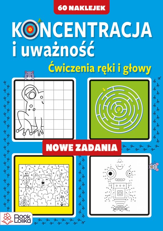okładka Koncentracja i uważność. Nowe zadania książka