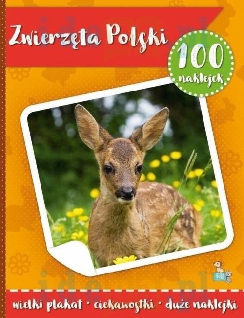 okładka Zwierzęta polski. 100 naklejek z plakatem książka