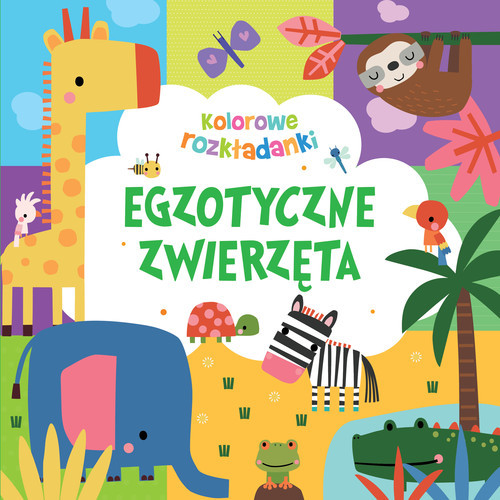 okładka Egzotyczne zwierzęta. Kolorowe rozkładanki książka