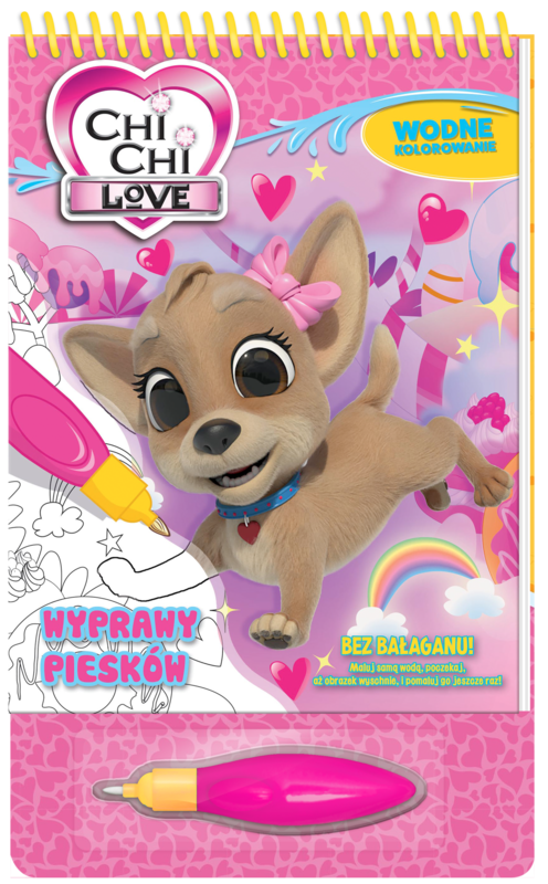 okładka Wyprawy piesków. Chi Chi Love. Wodne kolorowanie książka