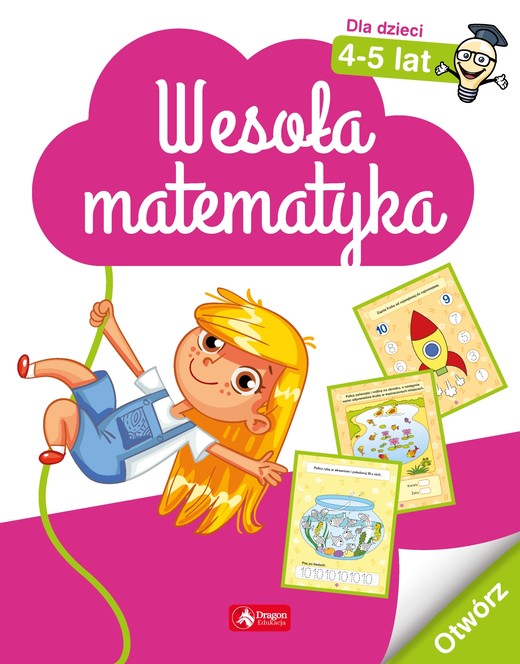 okładka Wesoła matematyka dla dzieci 4–5 lat książka