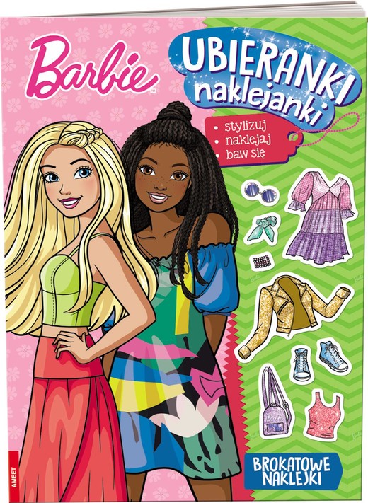 okładka Barbie ubieranki naklejanki SDU-1109 książka
