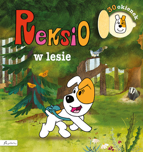 okładka Reksio w lesie. Książka z okienkami książka