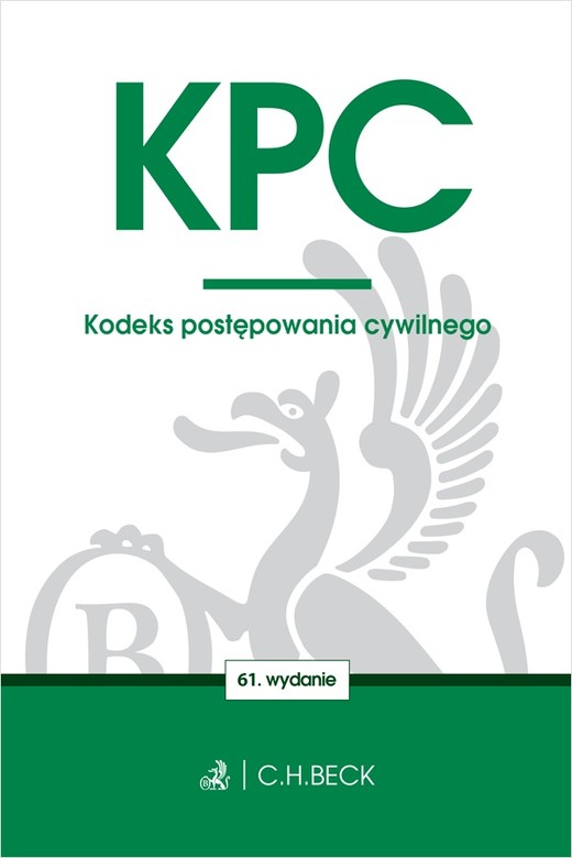 okładka KPC. Kodeks postępowania cywilnego wyd. 61 książka