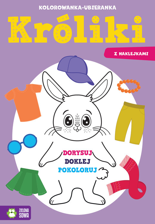 okładka Króliki. Kolorowanka-ubieranka książka
