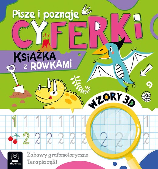 okładka Piszę i poznaję. Cyferki. Książka z rowkami. Wzory 3D książka