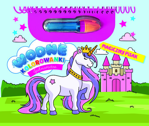 okładka Jednorożce. Wodne kolorowanki. Magiczny pisak książka
