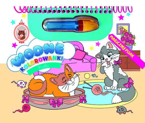 okładka Kotki. Wodne kolorowanki. Magiczny pisak książka