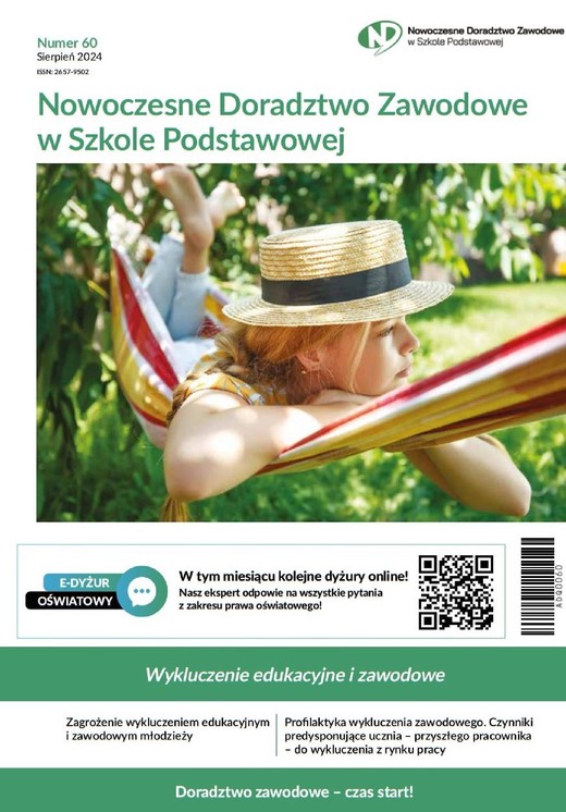 okładka Nowoczesne Doradztwo Zawodowe w Szkole Podstawowej, numer 60, Wykluczenie edukacyjne i zawodowe Nowoczesne Doradztwo Zawodowe w Szkole Podstawowej, numer 60, Wykluczenie edukacyjne i zawodowe ebook | pdf | Praca zbiorowa