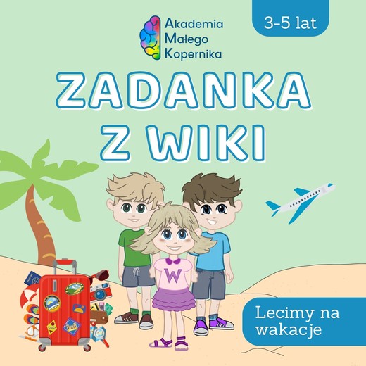 okładka Zadanka z Wiki. Lecimy na wakacje książka