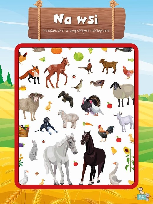 okładka Na wsi. Książeczka z wypukłymi naklejkami książka