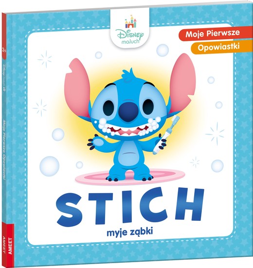 okładka Disney Maluch Moje pierwsze opowiastki Stich myje ząbki BOP-9217 książka