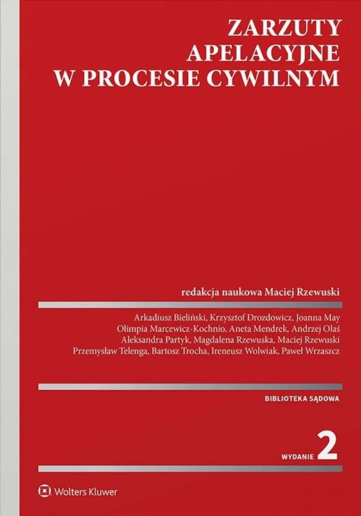 okładka Zarzuty apelacyjne w procesie cywilnym książka