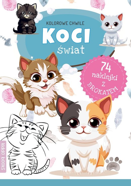 okładka Koci świat. Kolorowe chwile książka