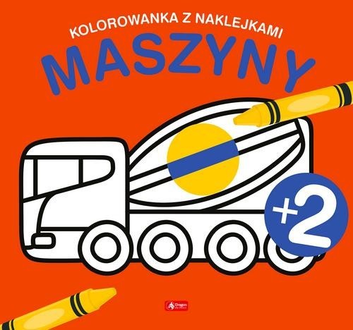 okładka Maszyny Kolorowanka z naklejkami książka