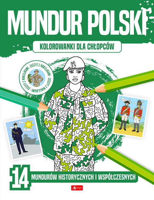 okładka Kolorowanki dla chłopców Mundur polski książka