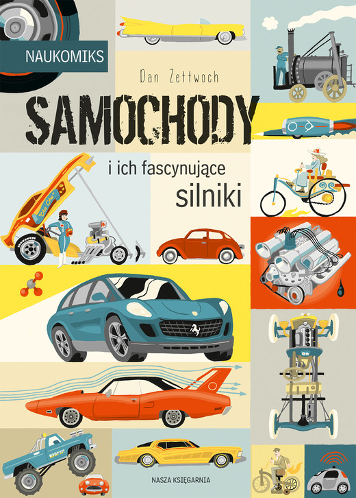 okładka Samochody i ich fascynujące silniki. Naukomiks książka