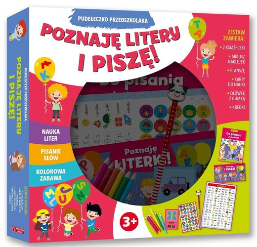 okładka Pudełeczko przedszkolaka. Poznaję litery i piszę! książka