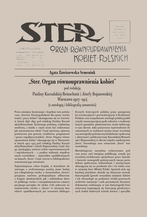 okładka Ster. Organ równouprawnienia kobiet książka