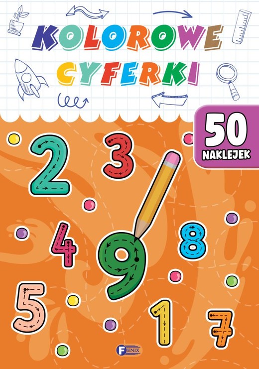 okładka Kolorowe cyferki książka
