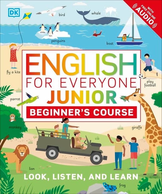 okładka English for Everyone Junior. Beginner's Course. Look, Listen and Learn wer. angielska książka