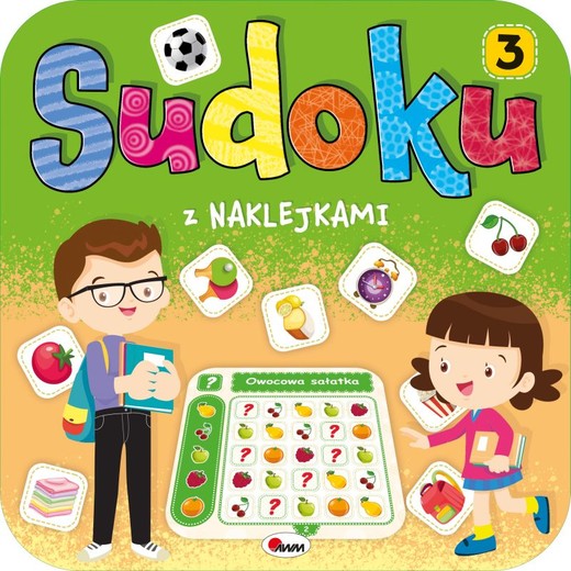 okładka Sudoku z naklejkami 3 książka