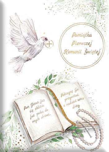 okładka Książeczka pamiątka Pierwszej Komunii Świętej książka