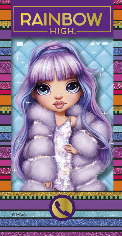 okładka Rainbow High Violet i Sunny Książeczka telefon książka | Monika Kiersnowska