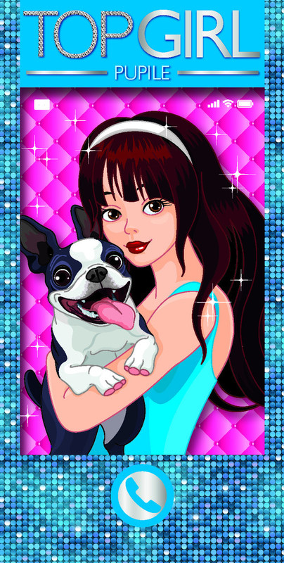 okładka Top Girl Pupile. Książeczka telefon książka