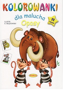 okładka Oposy kolorowanki dla malucha książka | Ernest Błędowski
