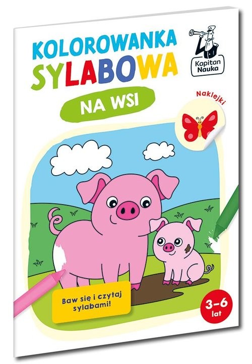 okładka Kolorowanka sylabowa. Na wsi książka