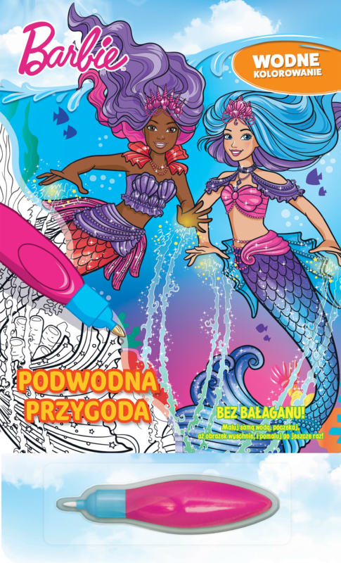 okładka Podwodna przygoda. Barbie. Wodne kolorowanie książka