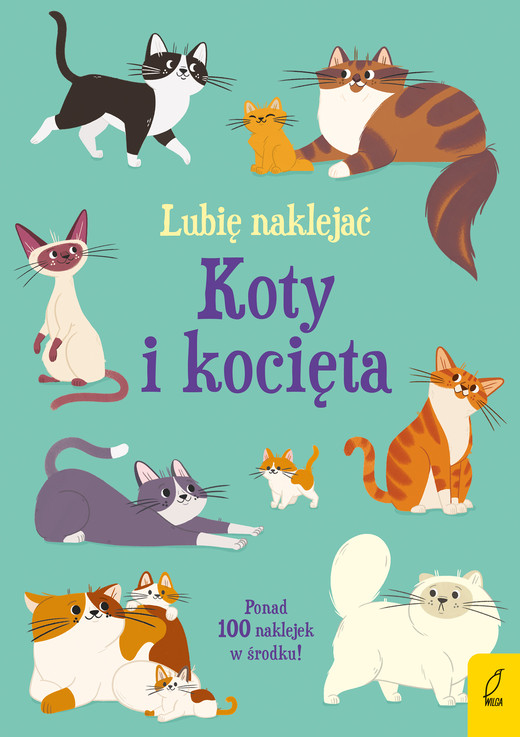okładka Koty i kocięta. Lubię naklejać książka