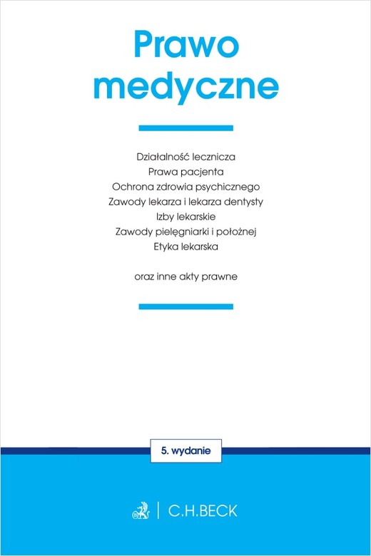 okładka Prawo medyczne oraz inne akty prawne wyd. 5 książka