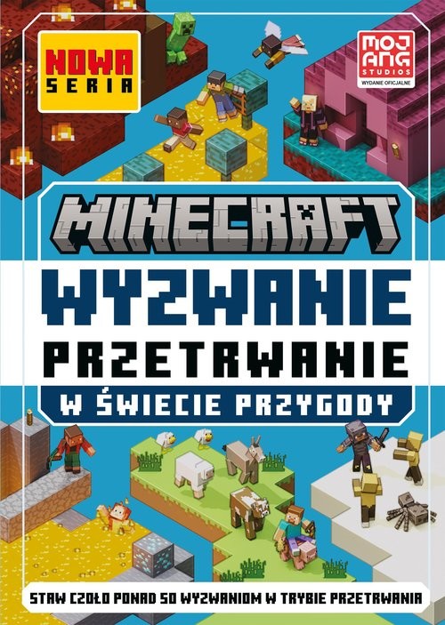 okładka Minecraft. Wyzwanie przetrwanie. W świecie przygody książka