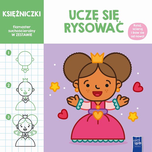 okładka Uczę się rysować. Księżniczki książka