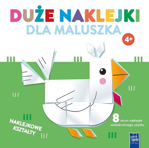okładka Duże naklejki dla maluszka. Kurka 4+ książka