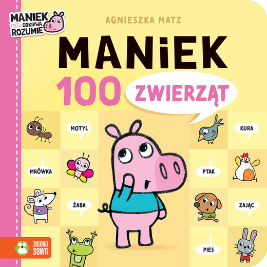 okładka 100 zwierząt. Maniek książka