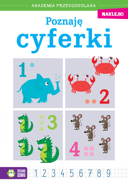 okładka Poznaję cyferki. Akademia przedszkolaka książka