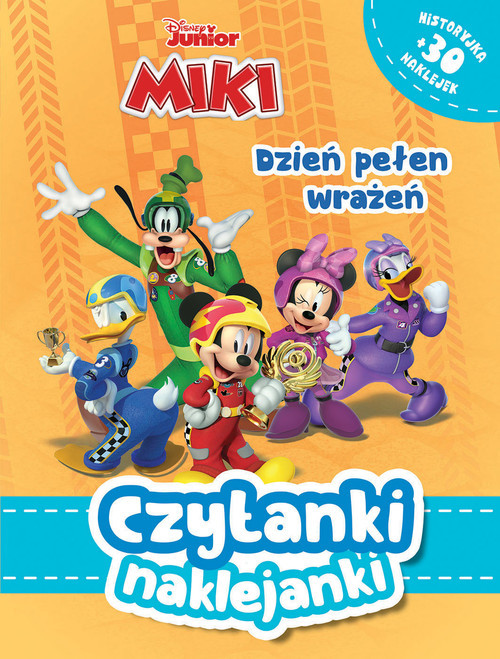 okładka Czytanki naklejanki Dzień pełen wrażeń Disney Junior książka