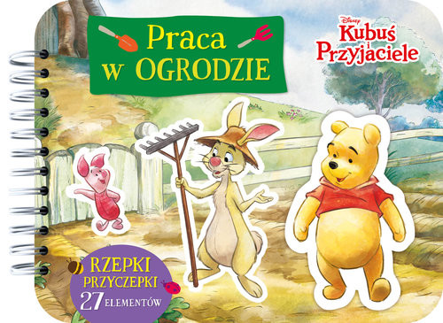 okładka Rzepki-przyczepki Praca w ogrodzie Disney Kubuś i Przyjaciele książka