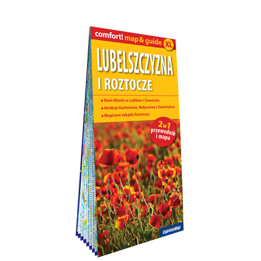 okładka Lubelszczyzna i Roztocze  map&guide XL PL laminat 2021 książka