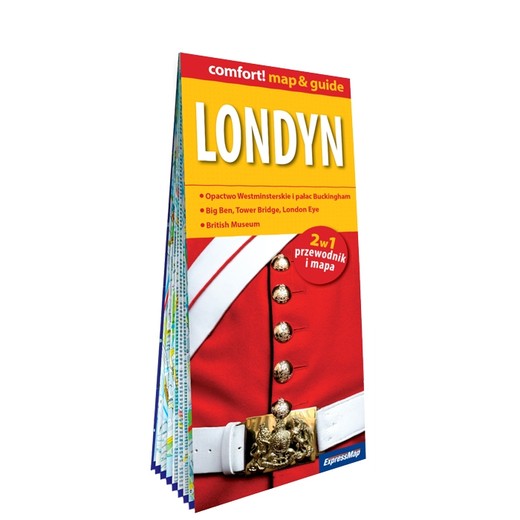 okładka Londyn map&guide PL laminat 2024 książka