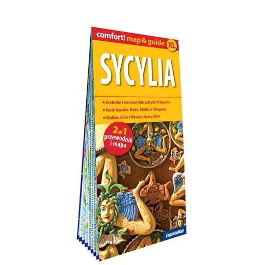 okładka Sycylia map&guide XL PL laminat 2024 książka