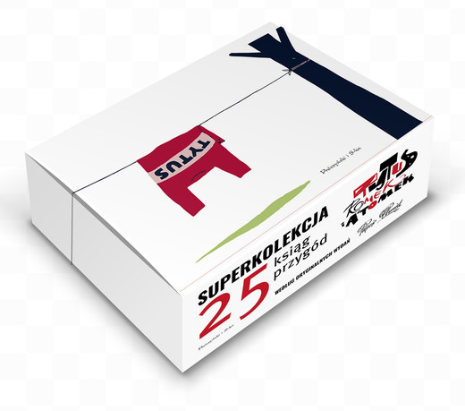 okładka Pakiet Tytus, Romek i A'Tomek. Kolekcja 25 ksiąg. Boks biały książka