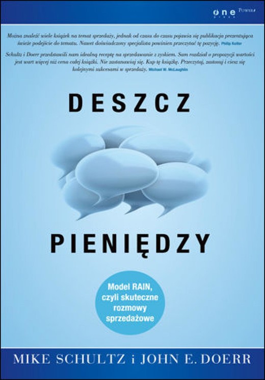 okładka Deszcz pieniędzy. Model RAIN, czyli skuteczne rozmowy sprzedażowe ebook | epub, mobi, pdf | Mike Schultz, John E. Doerr