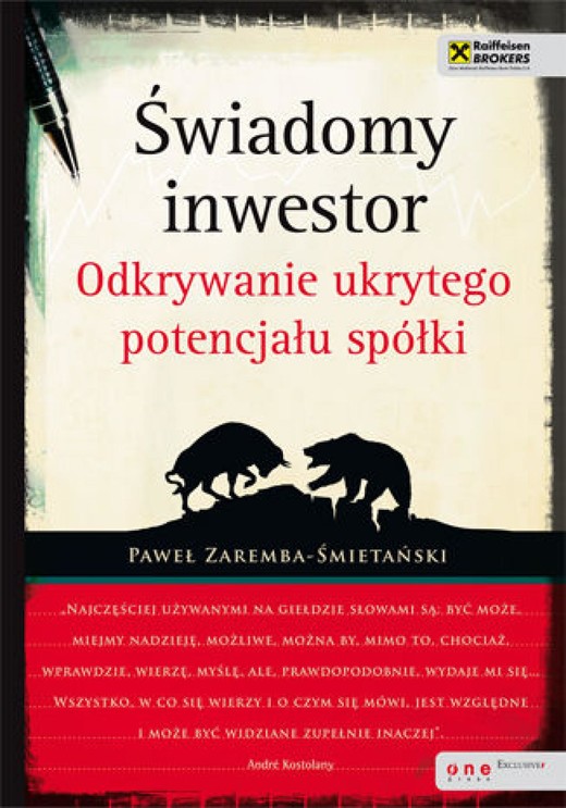 okładka Świadomy inwestor. Odkrywanie ukrytego potencjału spółki ebook | epub, mobi, pdf | Paweł Zaremba-Śmietański