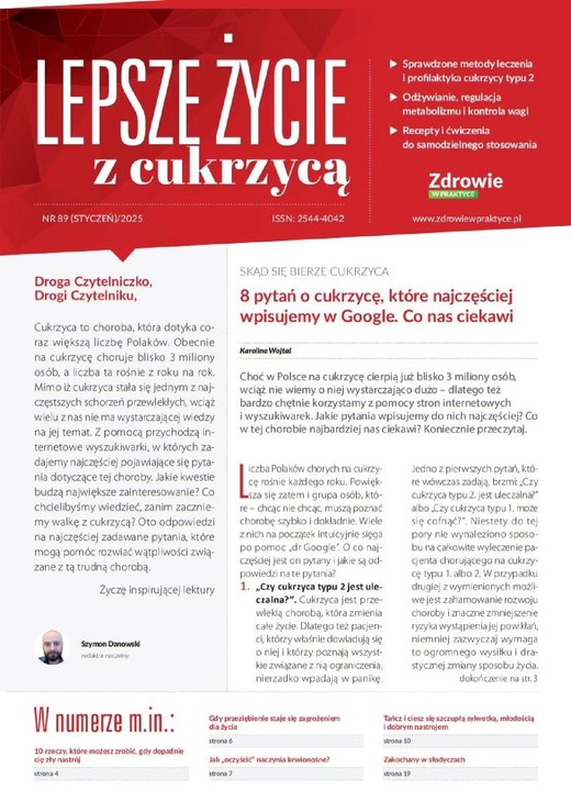 okładka Lepsze życie z cukrzycą nr 89 Lepsze życie z cukrzycą nr 89 ebook | pdf | Praca zbiorowa